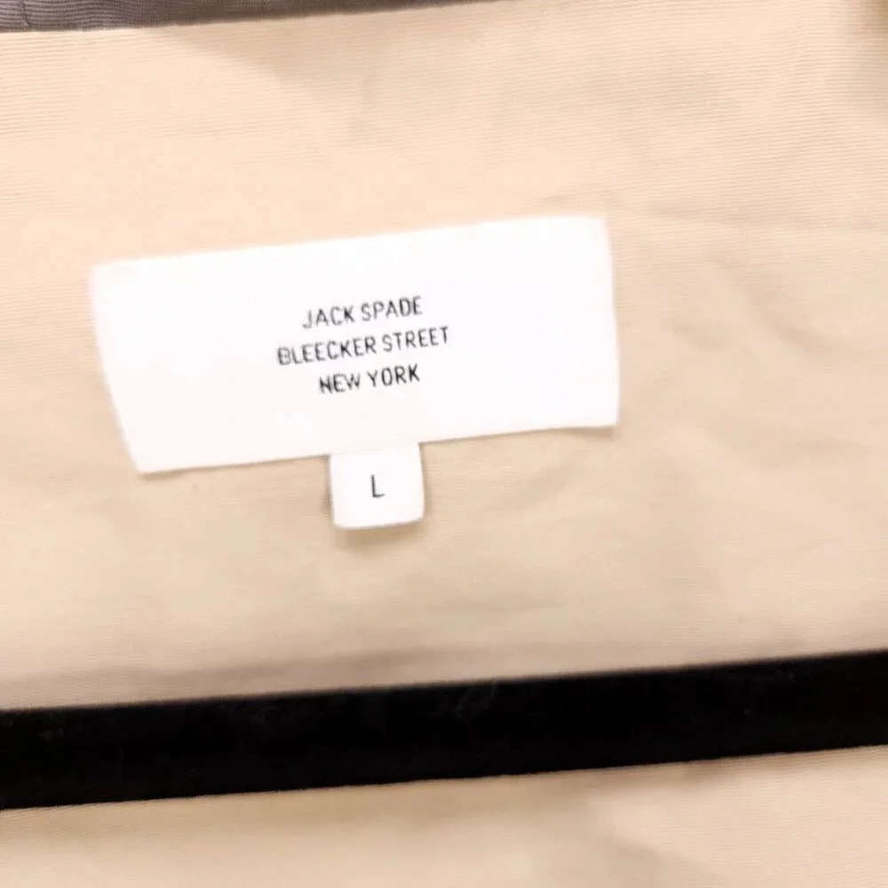 Jack Spade Bleecker Street Jacket Men's Large Gray Hoodie Pockets - Picture 12 of 14